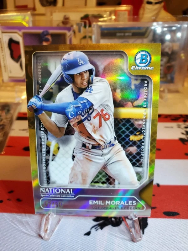 2025 Bowman Chrome Gold NSCC Emil Morales/50