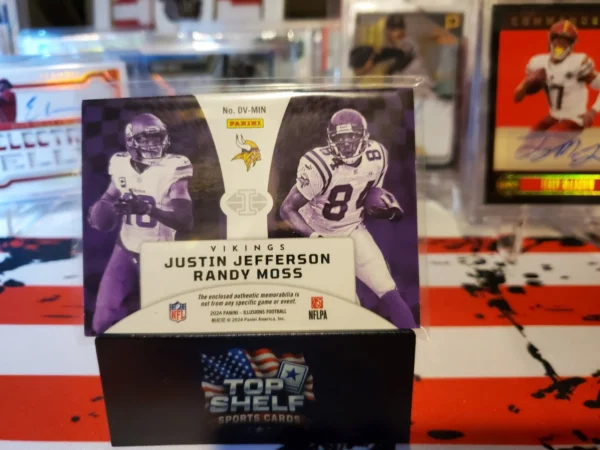 2025 ILLUSIONS FOTL DEJAVUE JUSTIN JEFFERSON-RANDY MOSS  /99 - Image 2