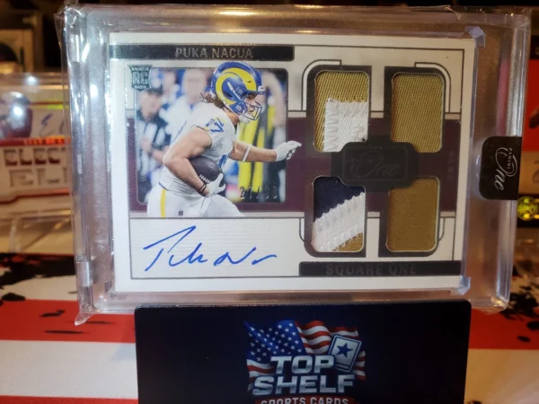 2023 Panini One - Square One Autographs Puka Nacua #80 /99 (AU, RC)