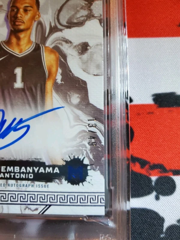 2023 Topps Motif Acrylic Drip Victor Wembanyana Rookie Autograph /49 Psa 9 - Image 5