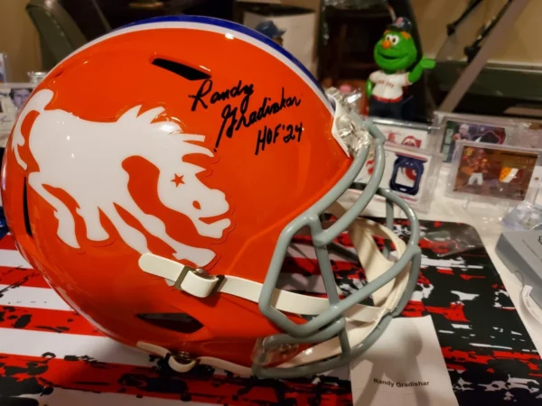 Autographed Denver Broncos Rep. Helmet Randy Gradishar