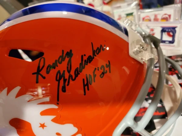 Autographed Denver Broncos Rep. Helmet Randy Gradishar - Image 3
