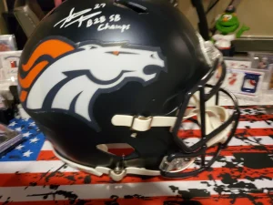 STEVE ATWATER SIGNED DENVER BRONCOS ECLIPSE AUTHENTIC SPEED HELMET BECKETT
