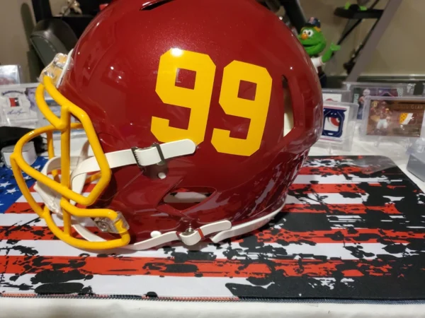 Clinton Portis Full Size Authentic Helmet With Beckett Cert - Image 3