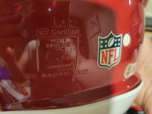 Clinton Portis Full Size Authentic Helmet With Beckett Cert - Image 5