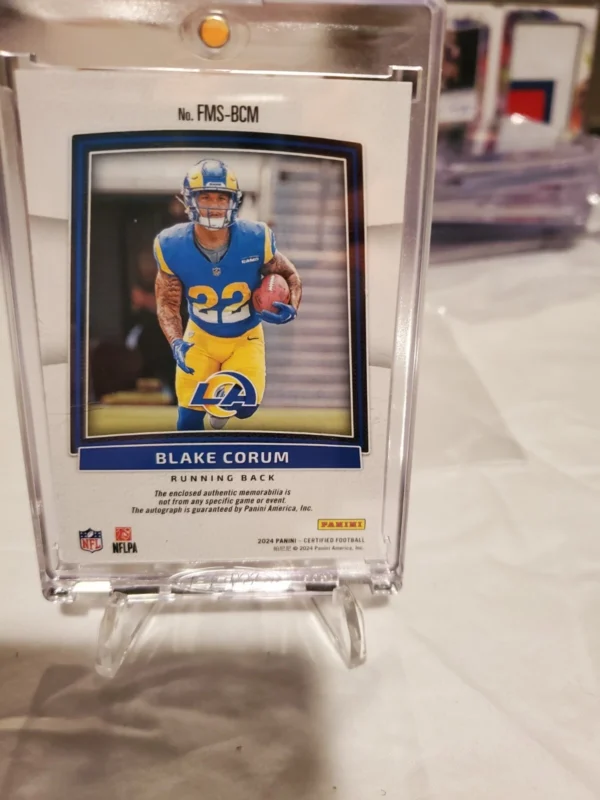 2024 Panini Certified - Freshman Fabric Mirror Signatures RPA Blake Corum /49 - Image 2