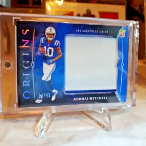 2024 Origins Jumbo Rookie Jersey Adonai Mitchell/49 Blue