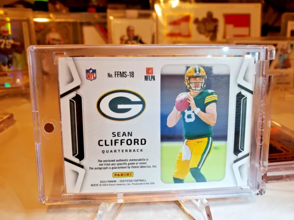 2023 Panini Certified Sean Clifford Freshman Fabric RPA 161/199 - Image 2