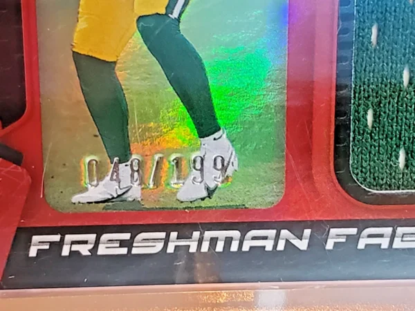2023 Panini Certified Sean Clifford Freshman Fabric RPA 161/199 - Image 3