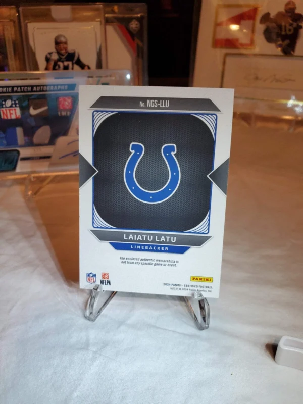 2024 Panini Certified New Generation Jerseys #NGS-LLU Laiatu Latu /249 - Image 2