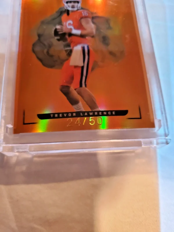2022 Keepsake Football Edition - Orange #9 Trevor Lawrence /50 - Image 9
