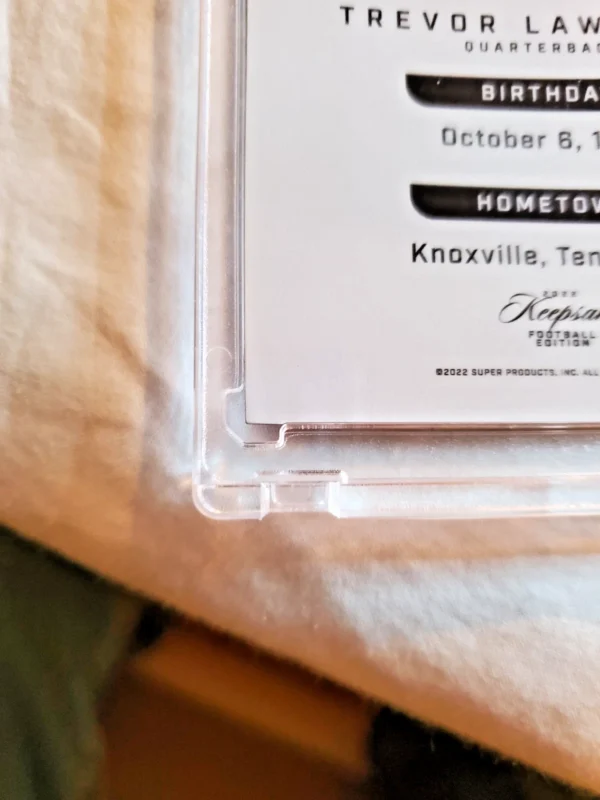 2022 Keepsake Football Edition - Orange #9 Trevor Lawrence /50 - Image 7