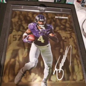 2024 Fanatics Emanate Under Wraps 1st Edition Green 38/50 Zay Flowers. 8x10