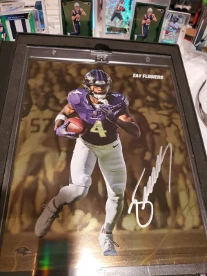 2024 Fanatics Emanate Under Wraps 1st Edition Green 38/50 Zay Flowers. 8x10