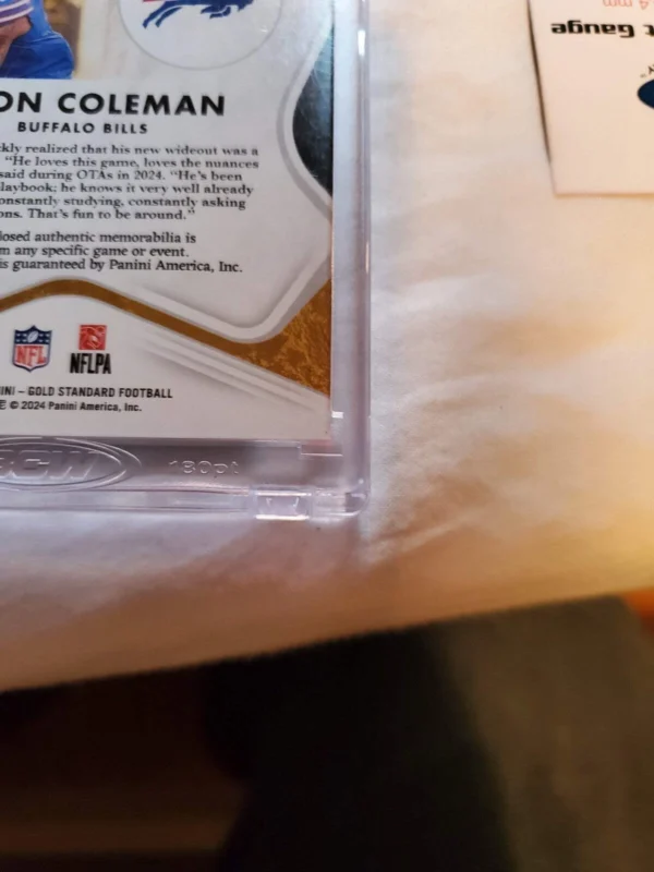 2024 Gold Standard Nouveau Riche Autograph patch Holo Silver Keon Coleman /89 - Image 6