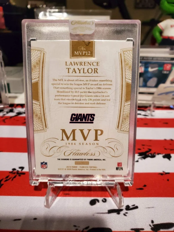 2019 Flawless Lawrence Taylor MVP Diamond /7 - Image 2