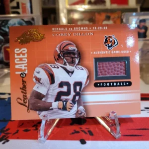 2001 Playoff Absolute Memorabilia - Leather & Laces #LL20 Corey Dillon /550...