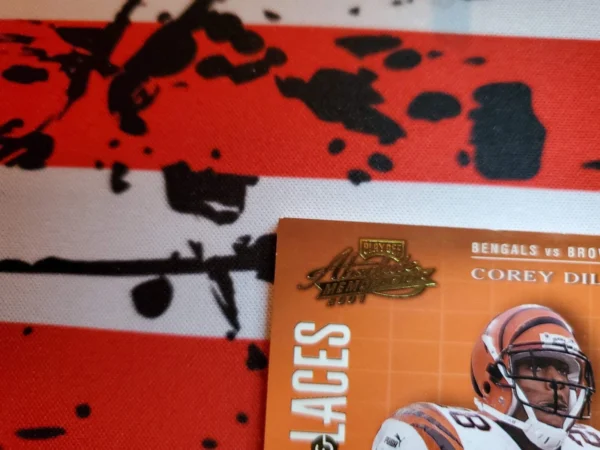 2001 Playoff Absolute Memorabilia - Leather & Laces #LL20 Corey Dillon /550... - Image 4