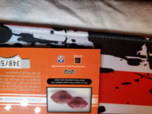 2001 Playoff Absolute Memorabilia - Leather & Laces #LL20 Corey Dillon /550... - Image 10