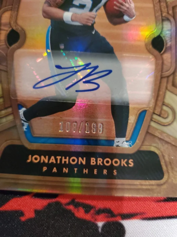 2023 Panini Gold Standard - Rookies Jonathan Brooks Autographs /199 (AU, RC) - Image 7