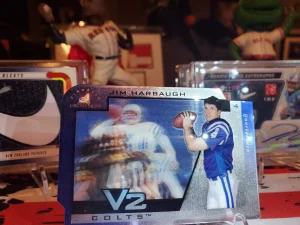 1997 Pinnacle Inscriptions Jim HARBAUGH V2 HOLOGRAM #V16