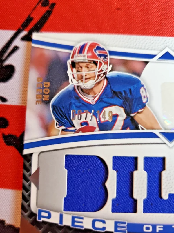 2024 Panini Certified - Piece of the Game Signatures Don Beebe #POTGS-DB /149... - Image 4