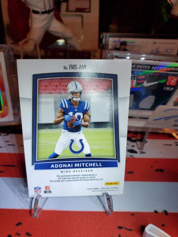 2024 Panini Certified - Freshman Fabric Mirror Signatures Adonai Mitchell... - Image 7