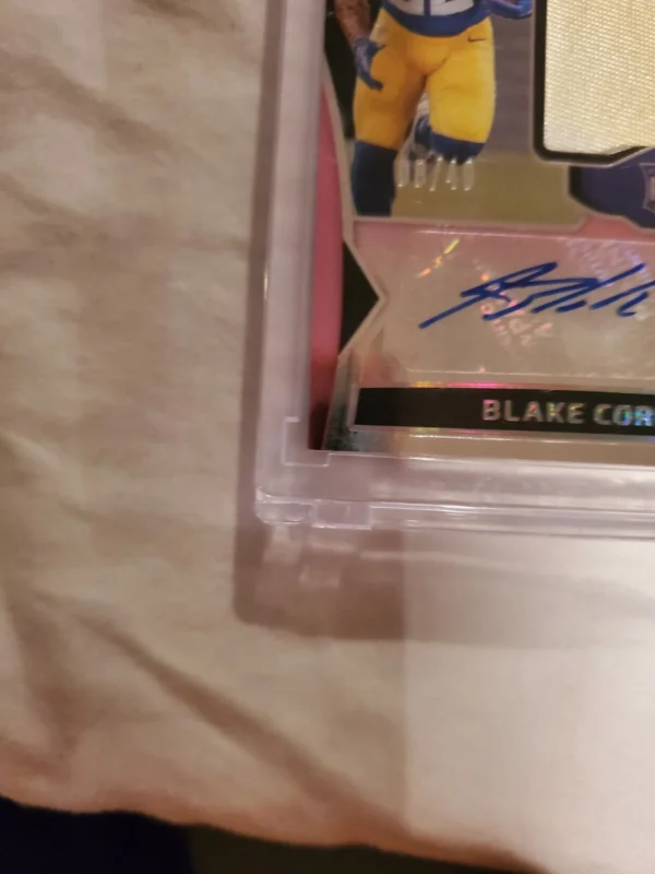 2024 Panini Certified - Freshman Fabric Mirror Signatures RPA Blake Corum /49 - Image 10