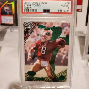 2000 Topps Stars Steve Young Green #90 /299 Psa 8