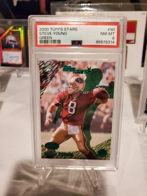 2000 Topps Stars Steve Young Green #90 /299 Psa 8