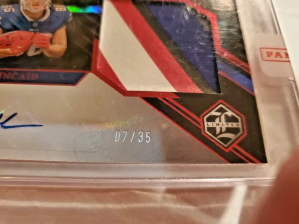 2023-2024 Panini Limited Football Dalton Kincaid RPA Bills 12/35 #149 - Image 3