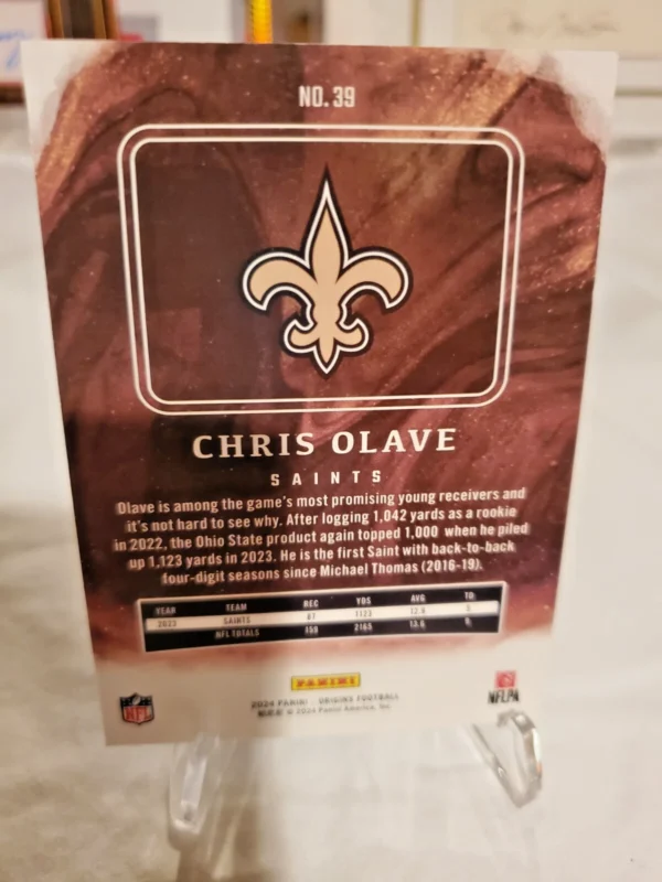 2024 Panini Origins - Blue #39 Chris Olave /99 - Image 10