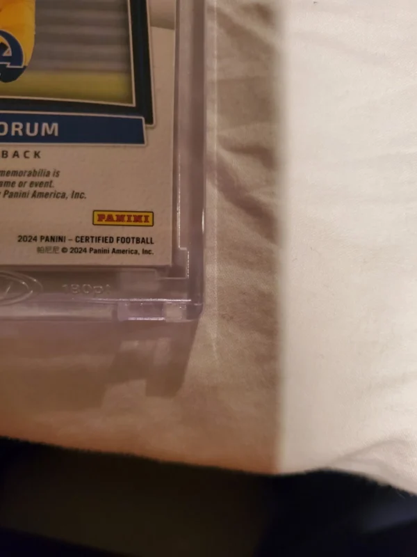2024 Panini Certified - Freshman Fabric Mirror Signatures RPA Blake Corum /49 - Image 4