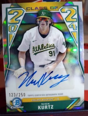 2024 Bowman Chrome Class of 2024 Nick Kurtz/250
