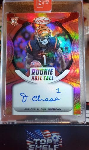 2021 Certified Football JA'MARR CHASE ROOKIE ROLL CALL /30